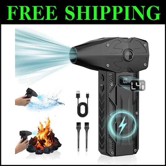 Compact 350,000RPM Air Duster - Rechargeable Jet Blower for Electronics Cleaning