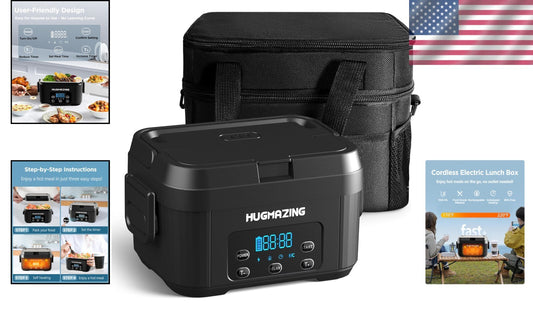 1100ML Cordless Electric Lunch Box - Ideal for Office, Outdoor, and Road Meals