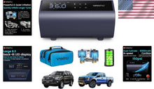 Load image into Gallery viewer, Portable 12V Dual Cylinder Tire Air Compressor with Automatic Shut-Off &amp; Display