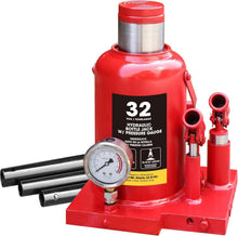 Load image into Gallery viewer, Industrial Strength 32 Ton Car Jack with Pressure Indicator for Safe Operations