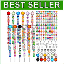 Load image into Gallery viewer, All-in-One 236-Pc Garden Stake Kit with Beads and Crystal Toppers for Easy Use