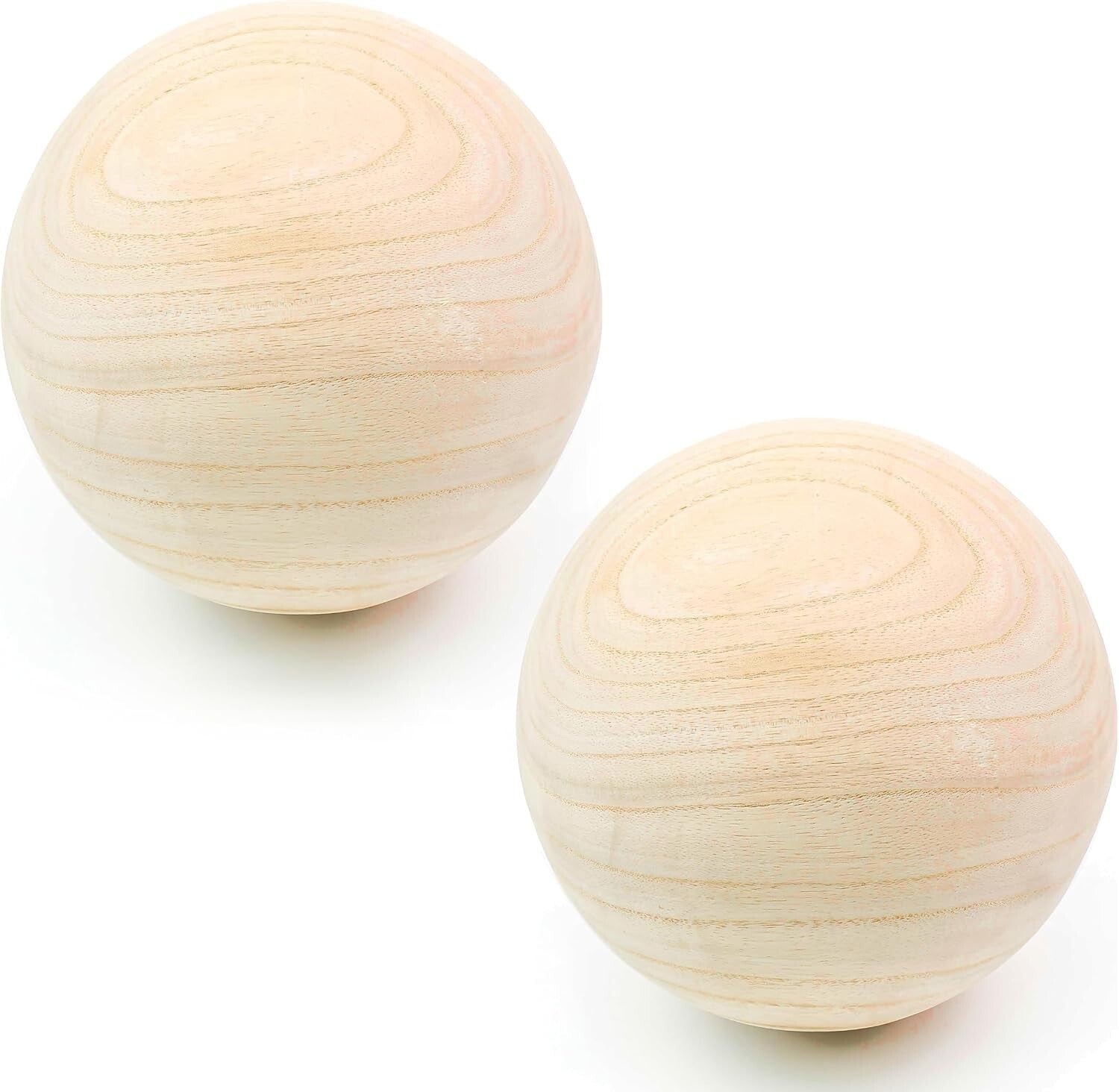 7-Inch Unfinished Wooden Balls - Versatile Crafting Supplies for All Ages
