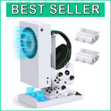 Load image into Gallery viewer, Charger Stand with Dual Cooling Fans for Xbox Series S - Space-Saving Design