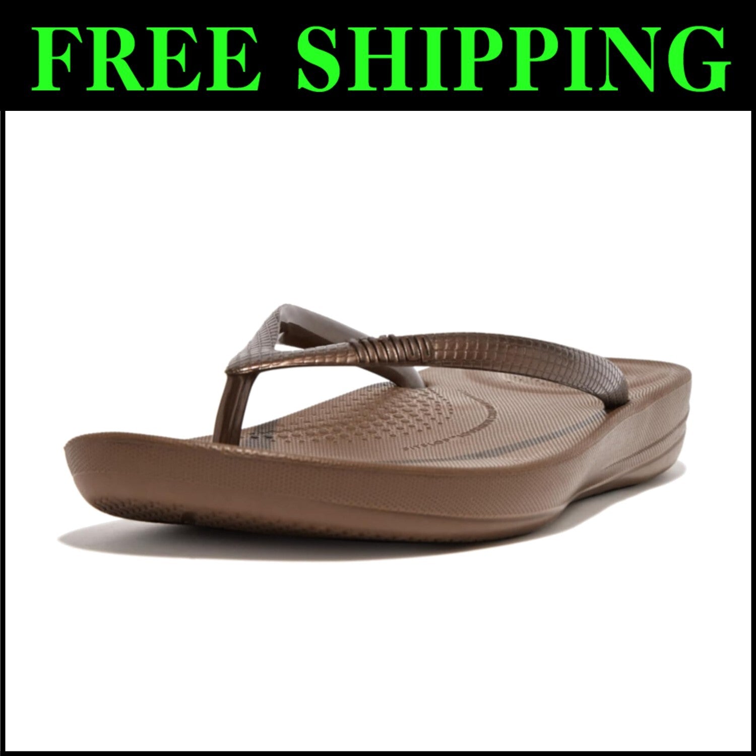 Lightweight iQushion Flip-Flops with Ergonomic Footbed - Perfect Summer Sandals