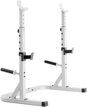 Load image into Gallery viewer, Independent Squat Rack with Adjustable Safety Arms - Perfect for Home Workouts