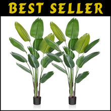 Load image into Gallery viewer, Lightweight 6 Feet Artificial Palm Plant in Pot - Perfect for Modern Home Style