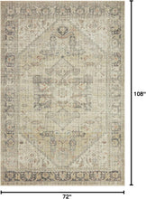 Load image into Gallery viewer, Elegant 6' x 9' Traditional Area Rug - Stain Resistant &amp; Durable Polyester
