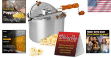 Load image into Gallery viewer, Movie Night Essential: Whirley Pop Silver 6-Quart Gourmet Popcorn Popper