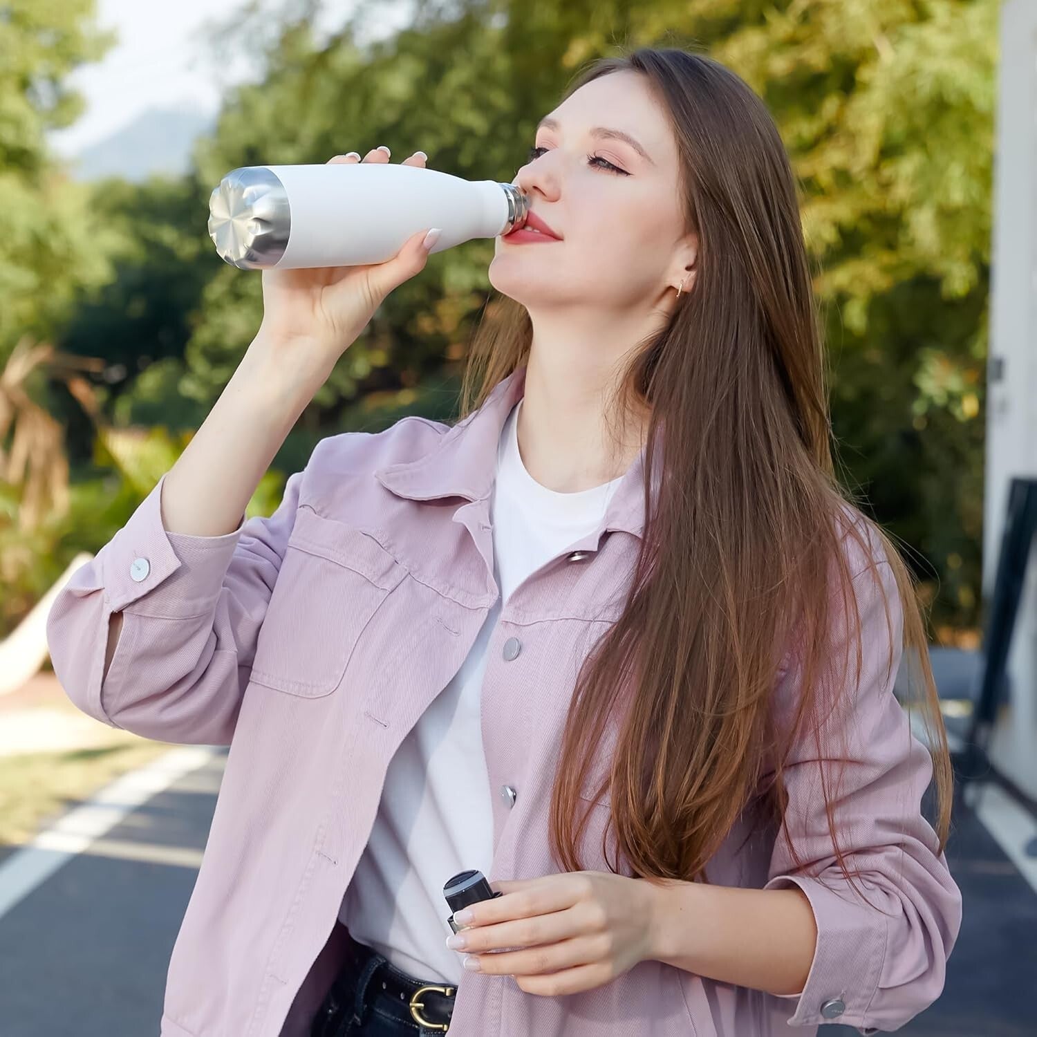 12 Pack 17oz Insulated Sport Water Bottles - Leak-Proof Stainless Steel