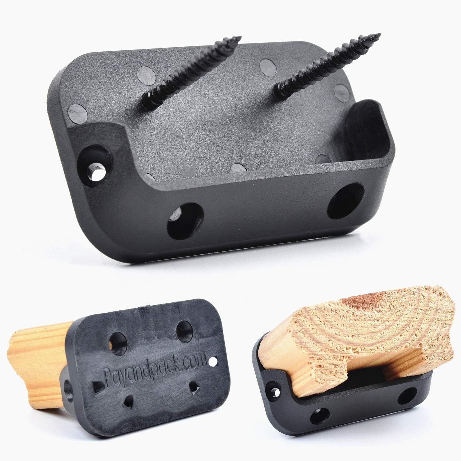 5 Pairs of Heavy-Duty Railing Brackets for 2x4 Wood Handrails - Easy Install