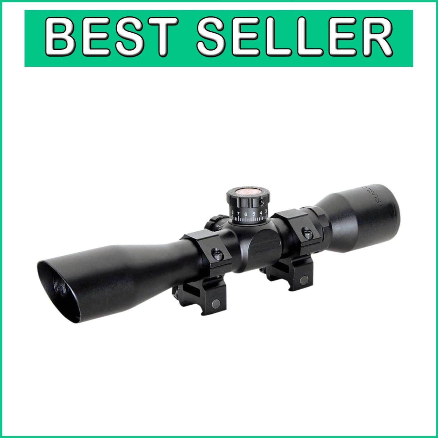 4X32mm Water-Resistant Compact Hunting Scope with Dual-Color Illuminated Reticle