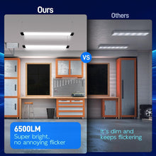 Load image into Gallery viewer, Energy-Efficient 4FT LED Utility Lights - Linkable &amp; Easy Install for Workspaces