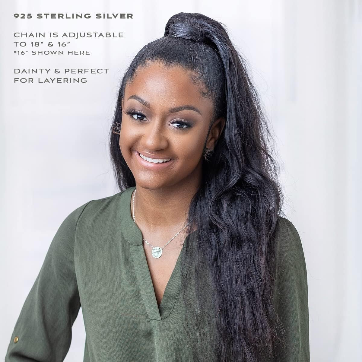 925 Sterling Silver Geometric Cross Pendant Necklace - Meaningful Gift for Teens