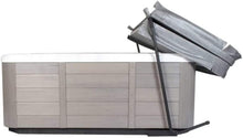Load image into Gallery viewer, The Cover Rock-It: Stylish Brown Foldable Spa Cover for Security and Elegance