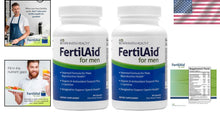 Load image into Gallery viewer, Vegan Male Fertility Multivitamins - 2 Bottles of FertilAid for Optimal Health