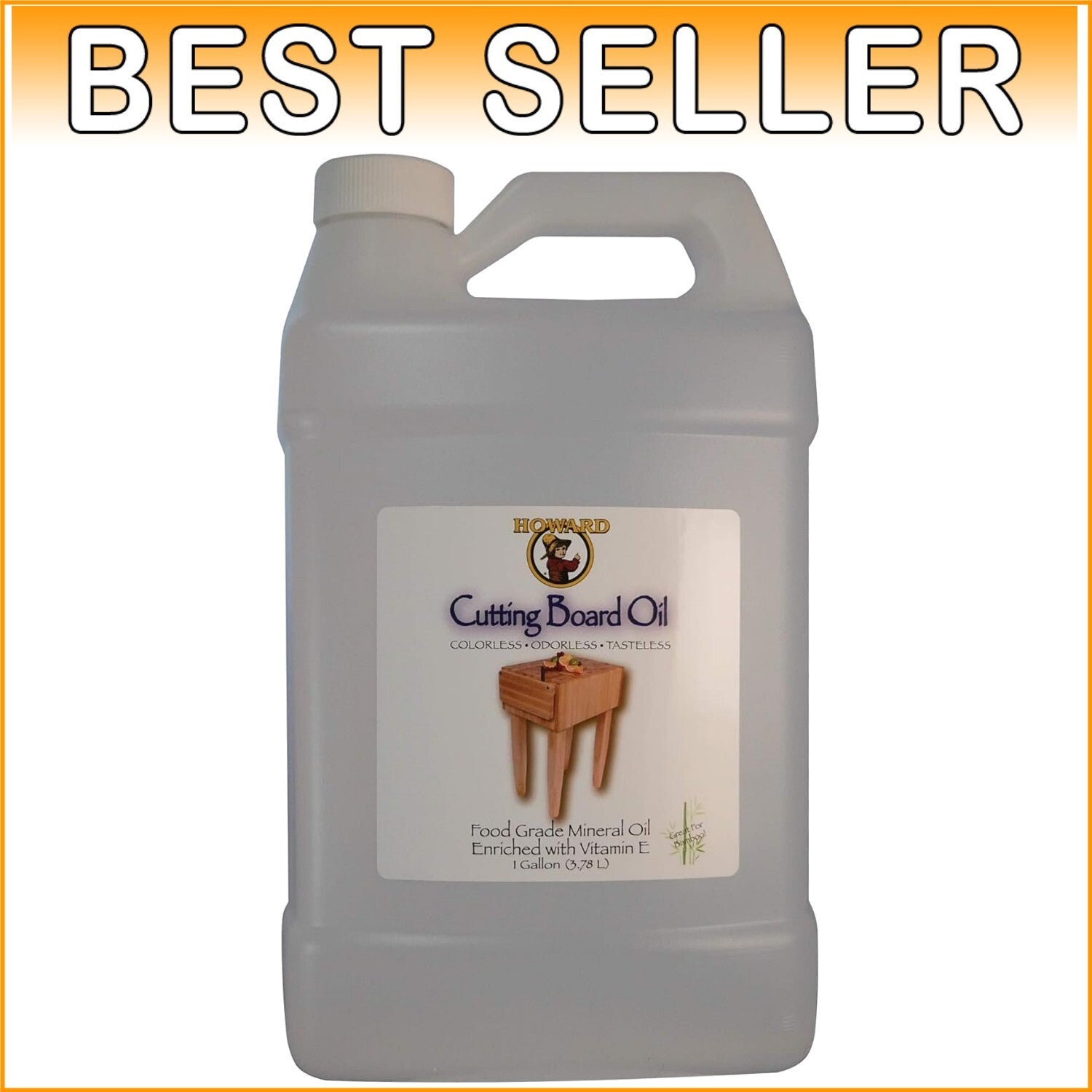 Deep Penetrating 1 Gallon Cutting Board Oil - Pure USP Food Grade Protection