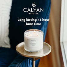 Load image into Gallery viewer, Classic 3-Wick Cedar Tobacco Candle in Glass Jar - 43 Hour Burn, Gift-Ready