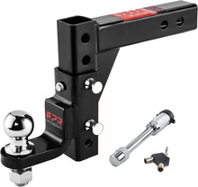 Load image into Gallery viewer, Adjustable Heavy Duty Trailer Hitch Ball Mount - 7500lbs Capacity, Fits 2-Inch
