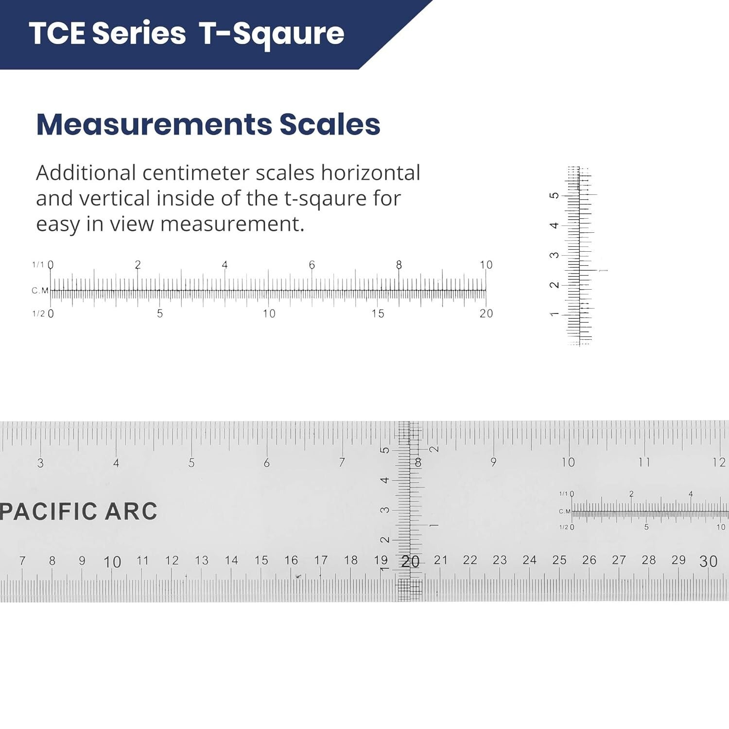 Transparent Acrylic T Square 36-Inch - Ideal for Accurate Technical Drawings