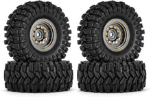 Load image into Gallery viewer, Precision-Machined 1.0 Beadlock Wheel Tire Set for Superior Crawler Stability