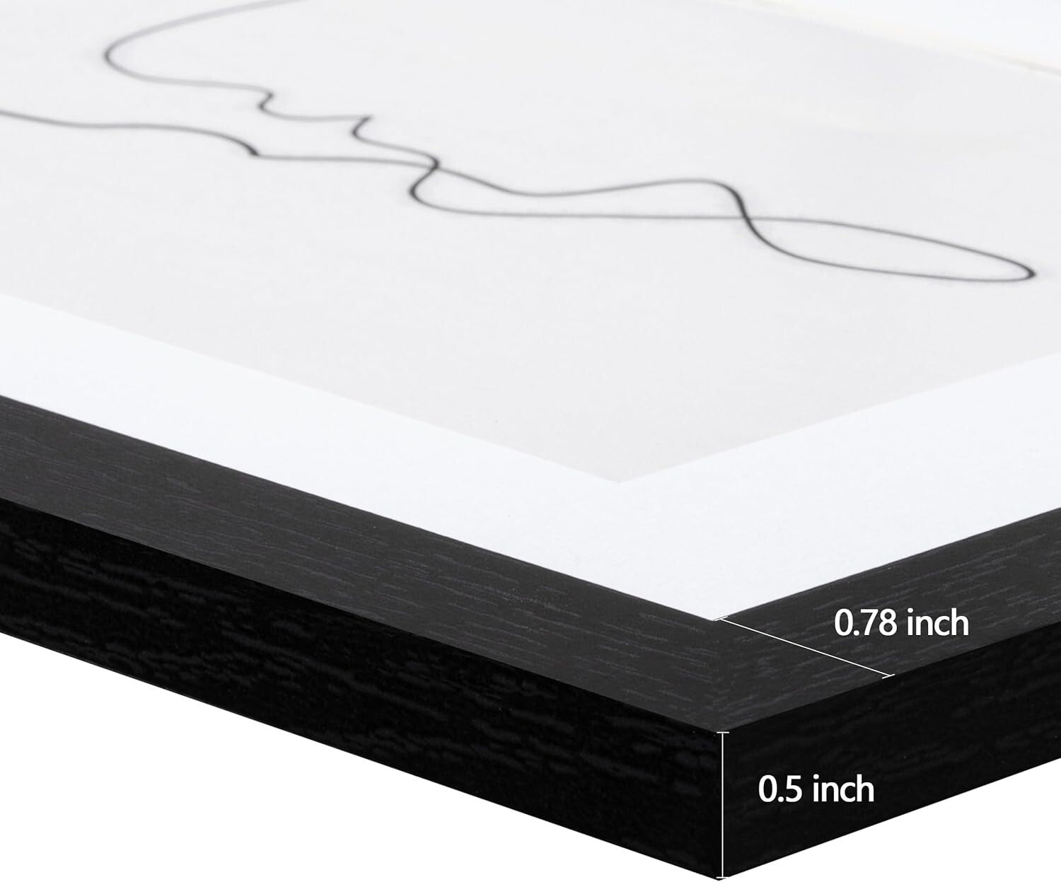 Set of 5 Black 11x17 Picture Frames for Gallery Wall Decor - Versatile Display