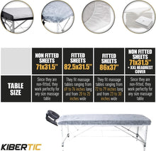 Load image into Gallery viewer, Premium 200 PCS Disposable Massage Sheets &amp; Face Cradle Covers for Professionals