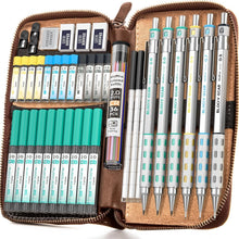 Load image into Gallery viewer, Premium 40PCS Metal Mechanical Pencil Set with Leather Case - Ideal for Artists