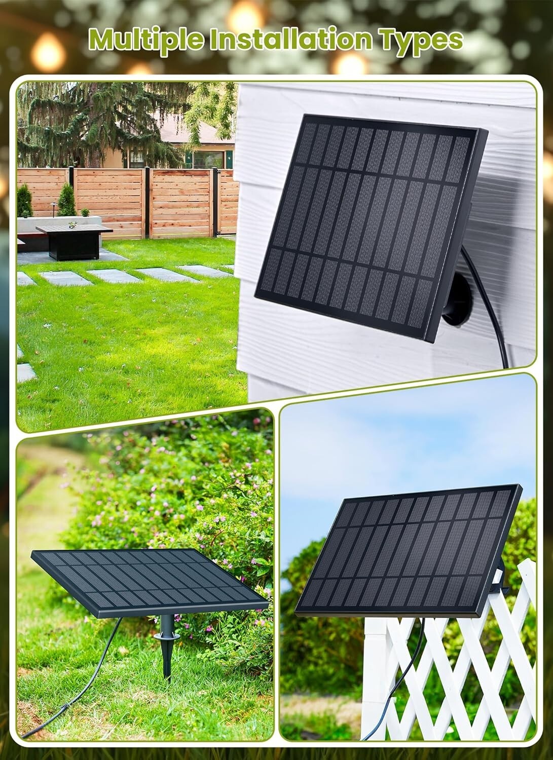 Creative 208FT Solar LED String Lights - Dimmable and USB Rechargeable Options