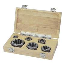 Load image into Gallery viewer, Durable 6-Piece Hex Die Set - Carbon Steel with Wooden Case for Easy Storage