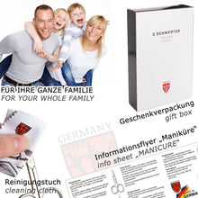 Load image into Gallery viewer, Professional Manicure and Pedicure Set - Made in Solingen, 8-Piece Grooming Kit