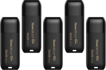 Load image into Gallery viewer, C175 5-Pack USB 3.2 Drives - 256GB Each, 100MB/s, Plug and Play Convenience