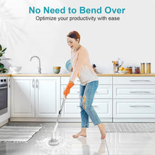 Load image into Gallery viewer, Waterproof Spin Scrubber with Extending Handle - Ideal for Bathroom Cleanings