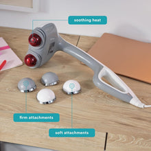 Load image into Gallery viewer, Dual Pivoting Heated Back Massager - Ultimate Relaxation for Neck and Shoulders