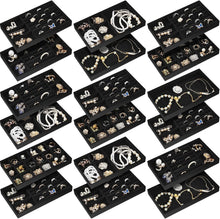 Load image into Gallery viewer, Versatile Stackable Velvet Jewelry Organizer - 18 Tray Set for All Occasions
