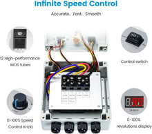 Load image into Gallery viewer, Versatile 12-48V PWM Motor Controller with Switch for Electric Weed Control