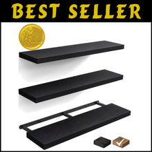Load image into Gallery viewer, Versatile 36" Floating Shelves for Bedroom, Bathroom &amp; Living Room - Set of 3