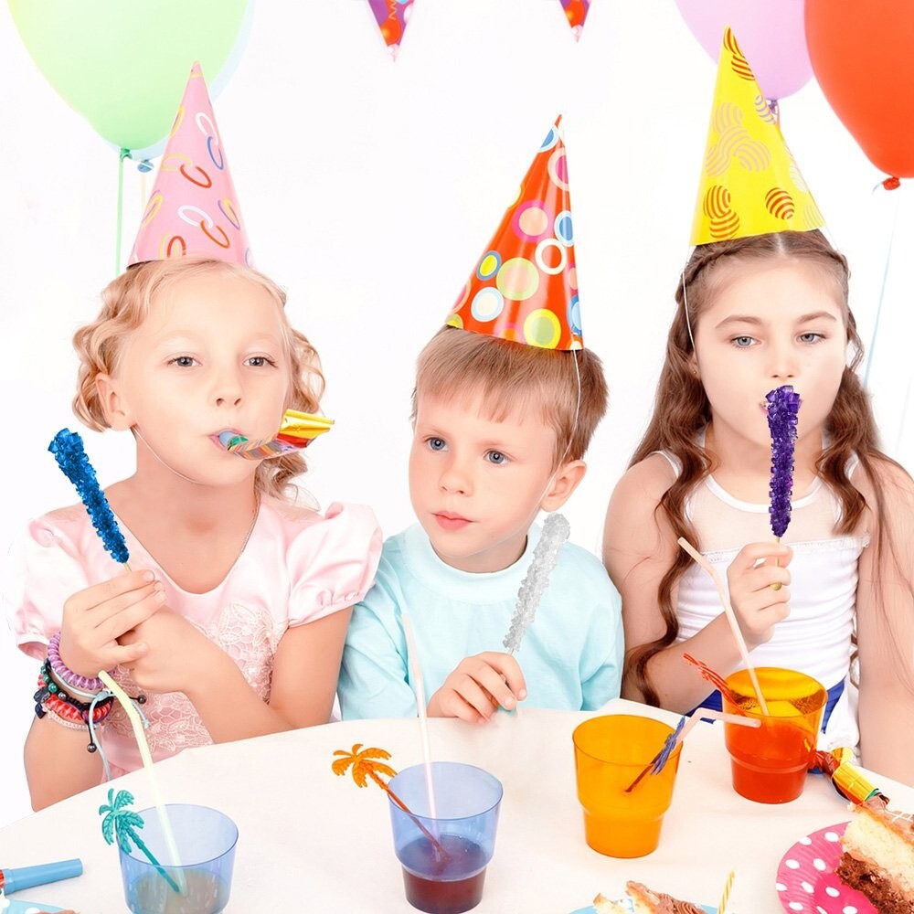 144 Count Original Flavor Rock Candy Sticks - Perfect for Showers & Receptions