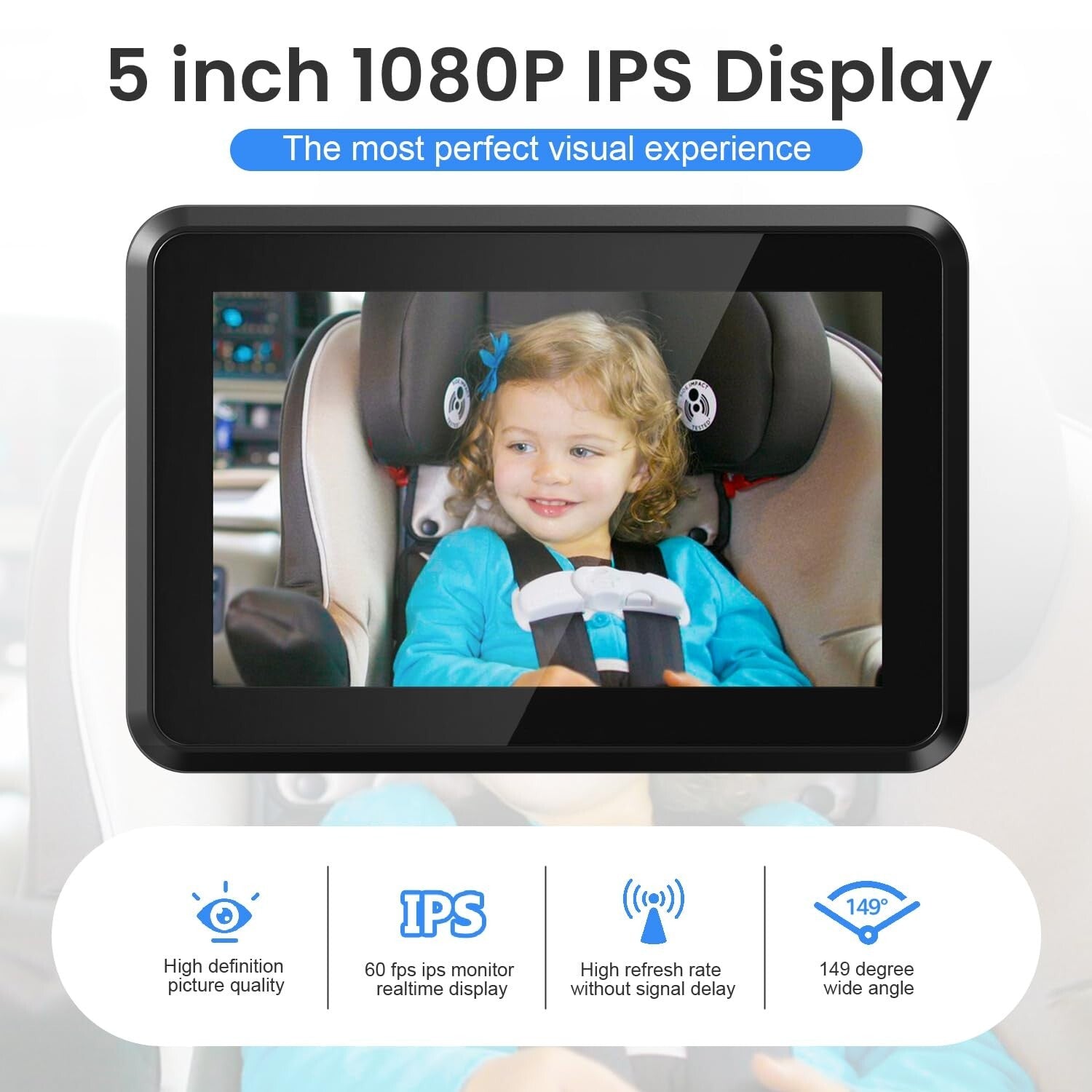 Easy Install HD Baby Car Camera with 360° View & Night Time Capabilities