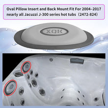 Load image into Gallery viewer, Grey Spa Pillow Inserts - 4-Pack with Support for Jacuzzi J-300 Series Hot Tubs