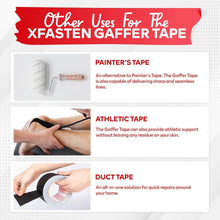 Load image into Gallery viewer, Black Gaffer Tape 2 Inch x 30 Yards - 24-Pack, Residue-Free Heavy-Duty Solution