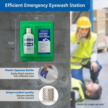 Load image into Gallery viewer, Emergency Wall-Mounted Eyewash Solution, 32oz Sterile Formula for Quick Relief