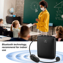 Load image into Gallery viewer, Rechargeable 15W Portable Voice Amplifier &amp; Headset for Indoor Use - Black