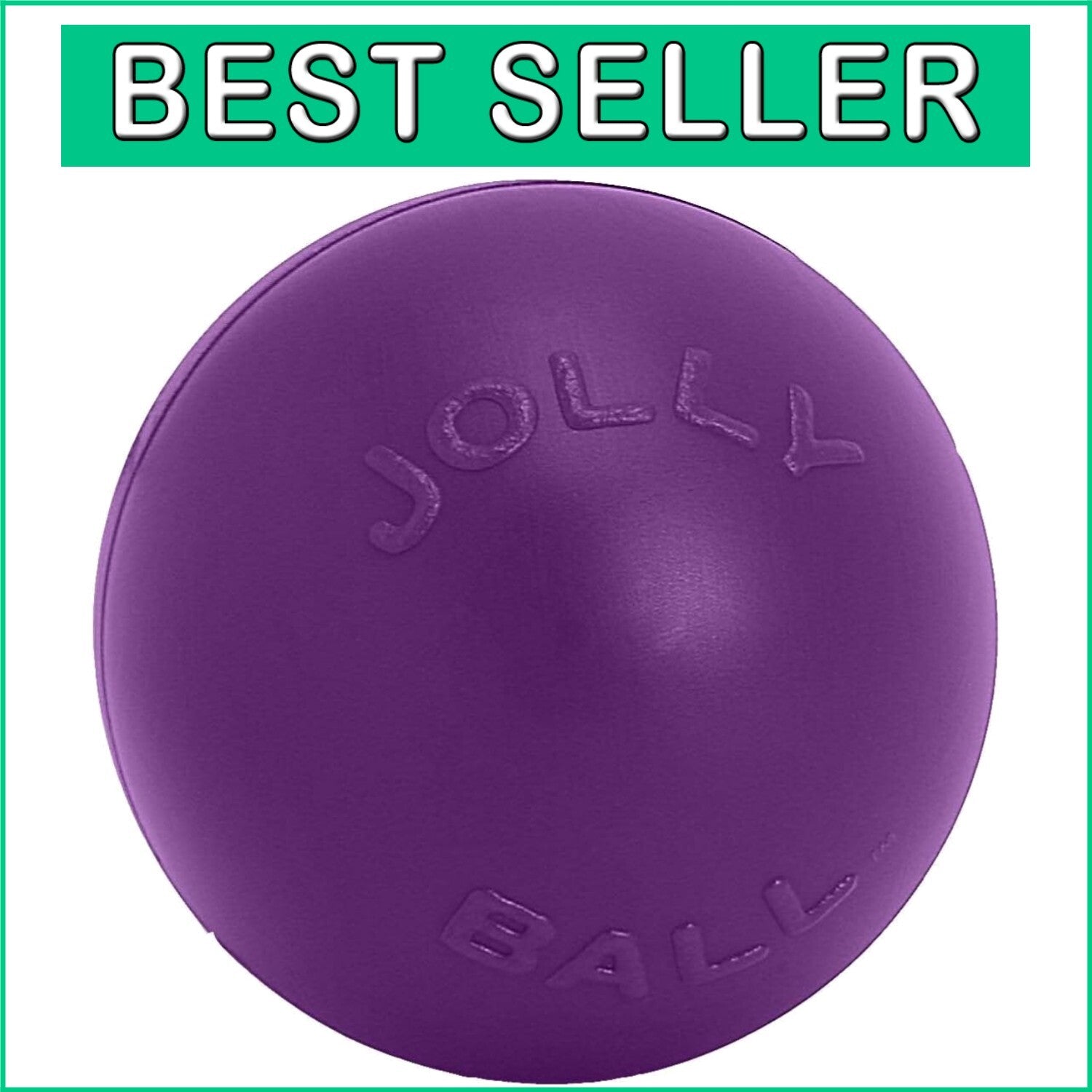 14-Inch Purple Push-N-Play Dog Ball: Durable, Floating Fun for Large Breeds