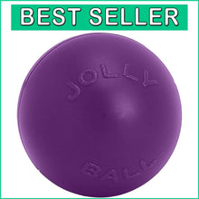 Load image into Gallery viewer, 14-Inch Purple Push-N-Play Dog Ball: Durable, Floating Fun for Large Breeds