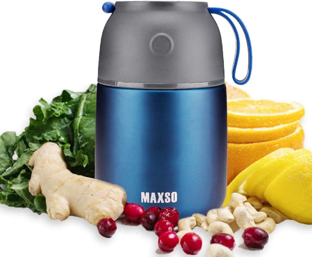 Stainless Steel Vacuum Food Jars - Keep Meals Hot & Cold for 24 Hours