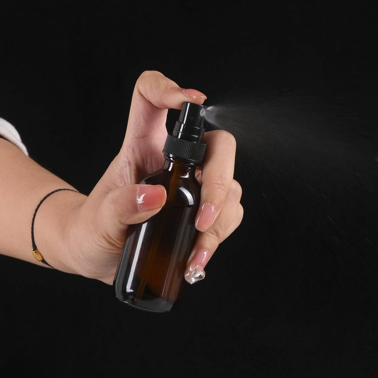 Leaking-Proof 2oz Glass Spray Bottles Set of 48 for Skin Care & Cleaning