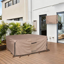 Load image into Gallery viewer, Heavy-Duty Rectangular Patio Table Cover - 600D Waterproof Canvas 88x62 inches