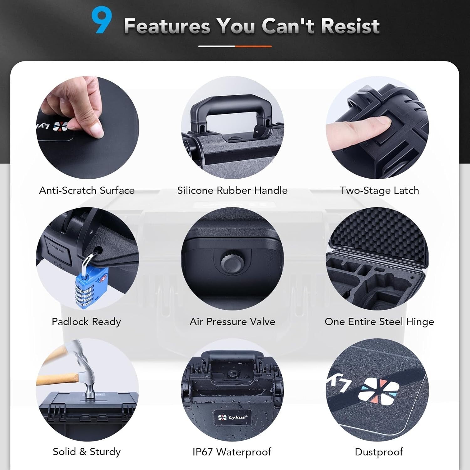 CNC Precision-Cut Waterproof Case for DJI Neo & Accessories – 7 Battery Capacity