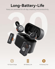 Load image into Gallery viewer, Professional Lavalier Microphone with App Control &amp; 2 Transmitters for Streaming