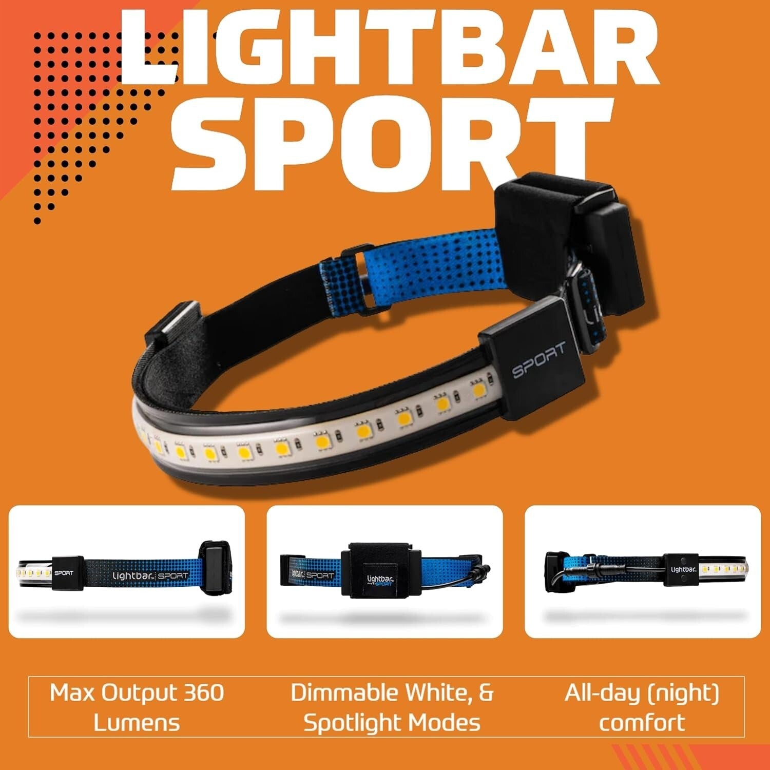 Versatile 300-500 Lumens Headlamp - Adjustable & Water-Resistant for Adventures